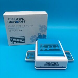 Creative Memories Music Staff & Notes Decorative Border Punch Like New With Box